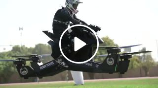 Hoverbike S3 Dubai Police flying lesson