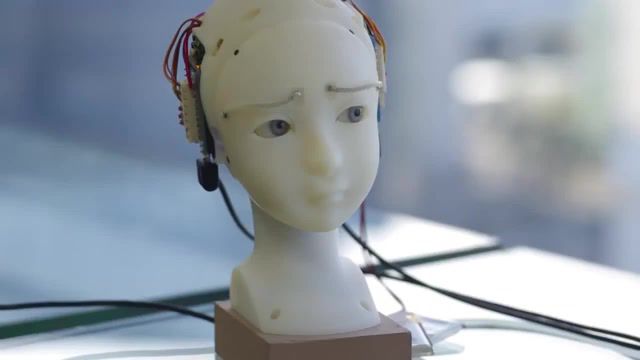 Seer simulative emotional expression robot, seer, simulative, emotional, expression, robot, technology, face, emotions, mike morasky, there she is, portal, science technology.