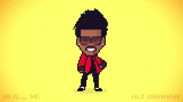 The Weeknd Blinding Lights 16 bit, Ali Graham, Pixel Art, Game, 16 Bit, Retro, Animation, Music, The Weeknd Blinding Lights, Arcade, Dance