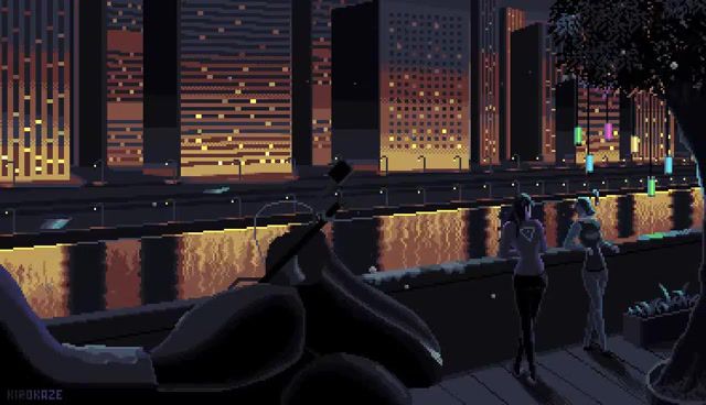 Chillout, chillout, gyvus this time, music, gif, pixek, relax, art, art design.