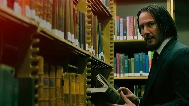 Just one peek, john wick chapter 3 parabellum, john wick, naked gun, keanu reeves, pionate librarian, on the job, library, anna nicole smith, naked gun 33 1 3 the final insult, mashup.