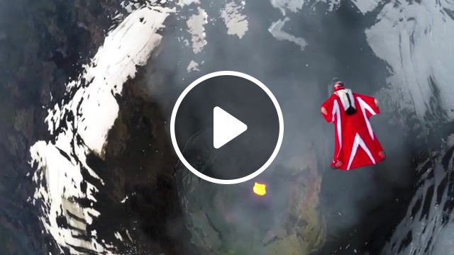 Volcano, skydiving, volcano, over the volcano, extreme, nature travel. #0