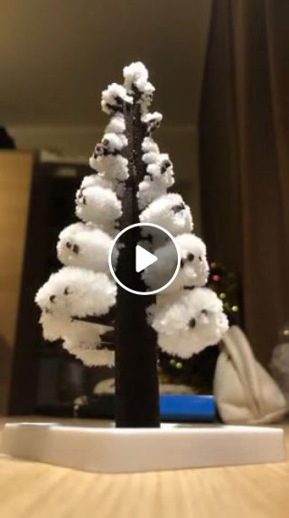 Christmas tree made of crystals