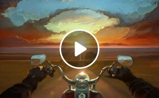 Land of the wind by rhads painting to 3d