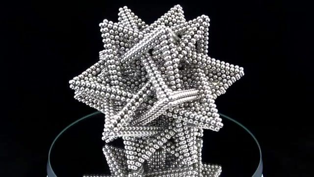 Compound of five tetrahedra zen magnets, art, art design.