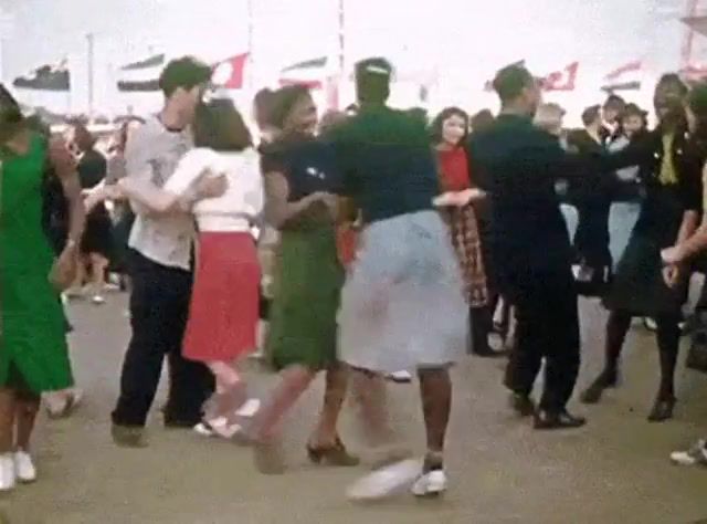 The Art of swing dancing - Video & GIFs | kodachrome,dance floor,old,clic,colour,30's,swing,dance,dancing