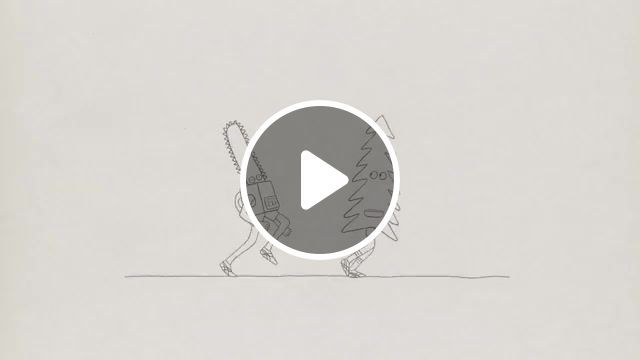 Run away from the chainsaw, mcfetridge, run, shoes, runners, pencil, hand drawn, traditional, 2d animation, cartoons. #0