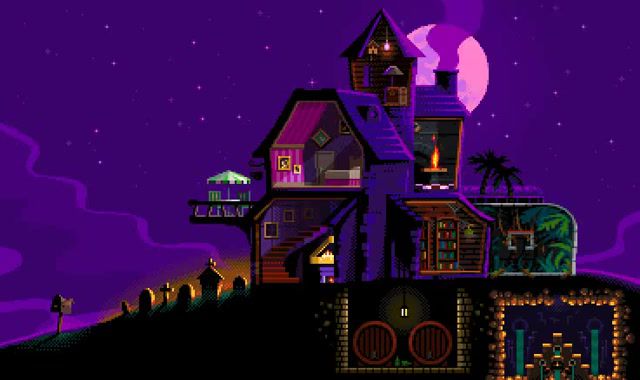 Cursed Old House, King And Jester Damn Old House Ex Tek Tr 8bit Remix, Pixel, Pixel Animation, 8 Bit, Pixelart, Art, Art Design