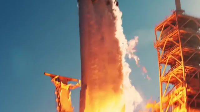 Falcon Heavy - Video & GIFs | falcon heavy,spacex,rocket,heavy,powerful,loop,amazing,science technology