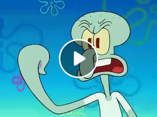 Squidward screams his heart out