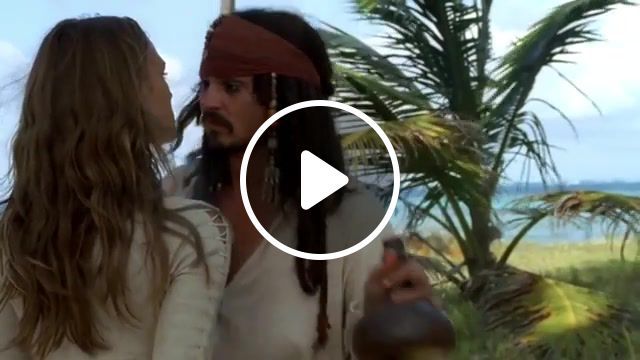 And a bottle of rum, rum, captain jack sparrow, pirates of the caribbean, johnny depp, keira knightley, cara delevingne, trinity, mashup. #0
