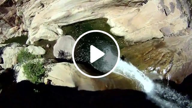 First person cliff jump, cliff jumping, cliff jump, cliff, jump, nature travel. #0