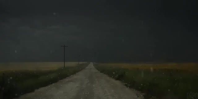 Stuck in a hail storm on the open road