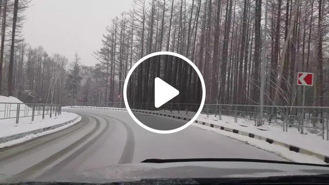 Y s, sakhalin, winter in spring, march, forest, mountain air, mountains, forest road, road, trip, snow, nature travel. #0