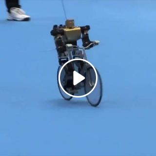 Bicycling robot