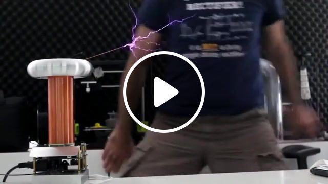 Tesla tower by electroboom, electroboom, fail, fails, compilation, electricity, shock, explosion, ac, dc, capacitor, pain, electrocute, science technology. #0
