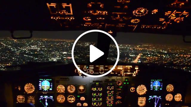 Af607105 boeing 737 landing at night, cockpit cam, cockpit view, city at night, lights, air, night, aircraft, plane, flight, af607105, charlotte gainsbourg, avion, mexico, airport, boeing 737, pilot, magnicharters, landing, mexico airport, mexico city, nature travel. #0