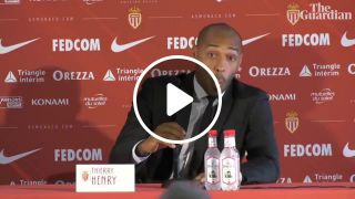 Thierry henry forgets about translator during first monaco press conference