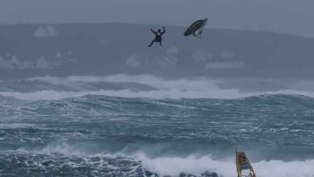 Wtf They Are Doing. Omg. Red Bull. Storm. Windsurfing. Ireland. Mashup.