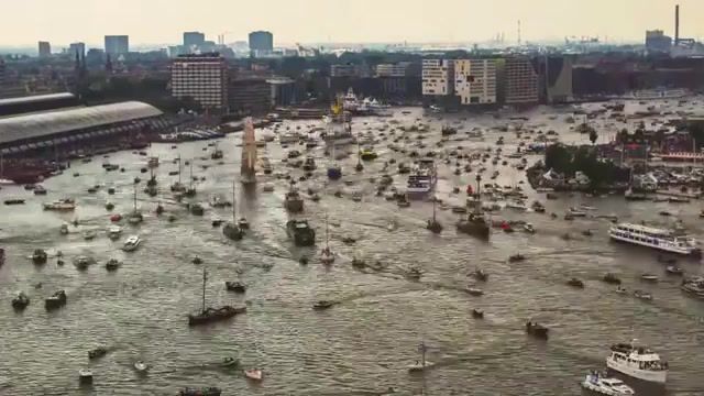 Boat traffic in Amsterdam HD, Sail, Gravity Falls, Boats, Amsterdam, Nature Travel