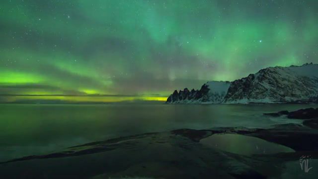 Dance of the north, Mountains, Fjords, Aurora, Aurora Borealis, Norway, Northern Lights, Senja, Timelapse, Time Lapse, Documentary, Astrophotography, Milky Way, Night Sky, 4k, Nature, Nature Travel