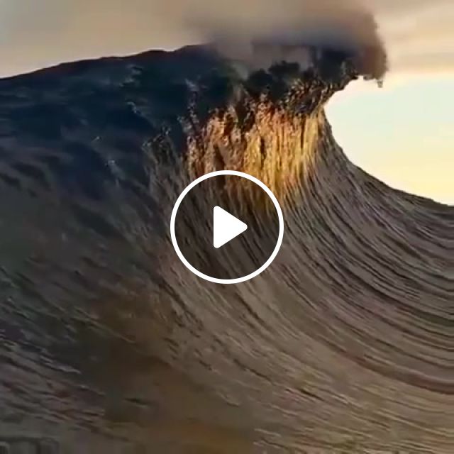 Thats where the Megalodon lives, Wave, Sea, Ocean, Sunset, Nature Travel