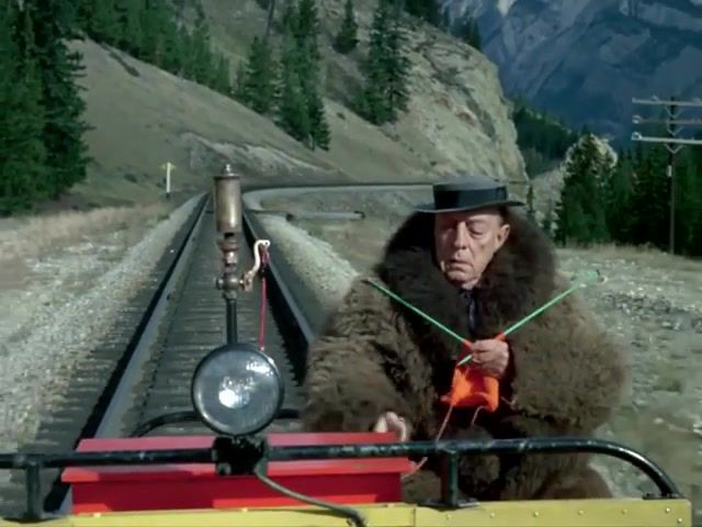 Idyll. The Railrodder. Buster Keaton. Movie. Nature Travel.