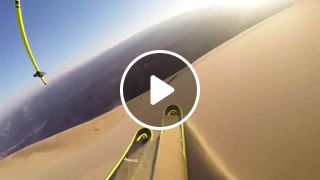 Sand skiing