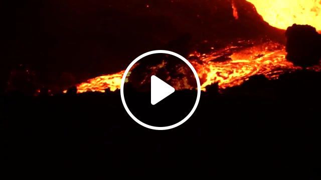 Volcanic eruption by night in reunion island, phantom, night, island, meeting, volcano, dji, eruption, drone, nature travel. #0