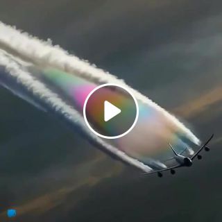 Is how airplanes create rainbows