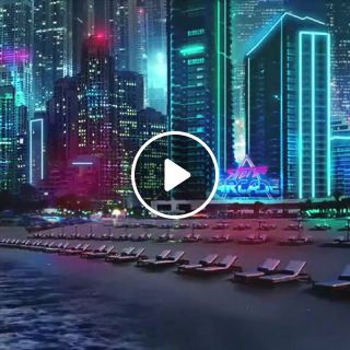 Retrofuturistic Dubai motion graphics for Stereo Arcade