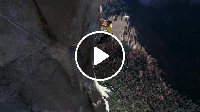 Free solo, alex honnold, el cap, el capitan, official trailer, in theaters, sep 28, apashe x cherry lena feeling good, nina simone's, nature travel. #0