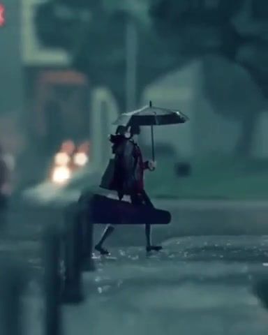 Rain walk - Video & GIFs | rain,sad,sadness,music,gif,loop,art,art design