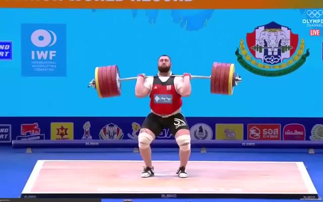 Laska talahatze. World's strongest man world's record, Lasha Talakhadze, World, Record, Amazing, Awesome, Cool, Hulk, Avengers, Sports