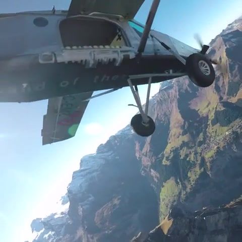 Wingsuit pilots jumped off a mountain and landed on a plane, Red Bull, Base Jumping, Extreme, Wingsuit, Flying, Sports