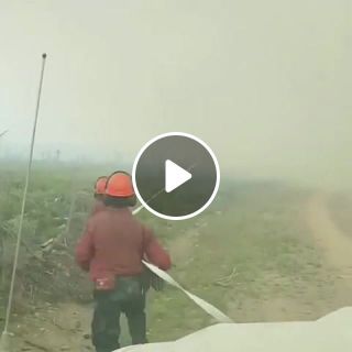 Firefighters vs tornado