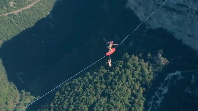 Surfing on a highline basejump surfin in the usa, cykl, nature travel.