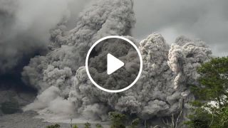 Sinabung Volcano Double Pyroclastic Flow December 27