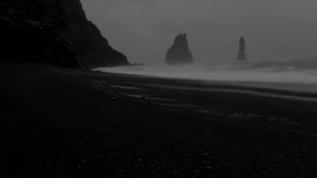 Water, water, dead melodies the hooded nine, music, dark ambient, black and white, winter, dark, black sand, travel, iceland, nature travel.