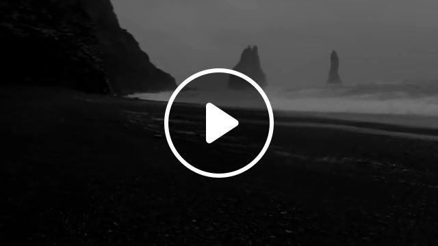 Water, water, dead melodies the hooded nine, music, dark ambient, black and white, winter, dark, black sand, travel, iceland, nature travel. #0