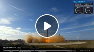 SpaceX Double Side Booster Landing