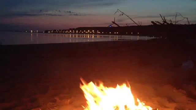 Bonfire on the beach - Video & GIFs | relax,beach,meditative,meditation,relaxation,beach relaxation,bonfire,the beach,nature travel