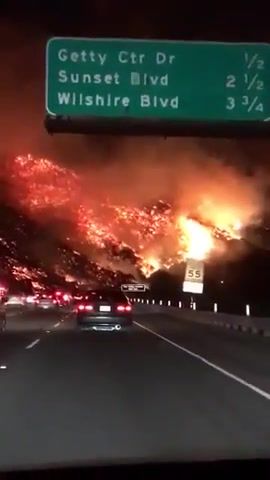 Highway to hell, california, fire, o fortuna, nature travel.