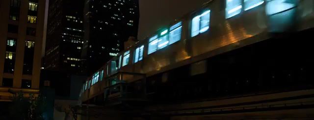 Train, city, train, urban, cinemagraph, night, railway, live pictures.