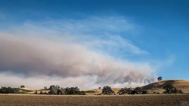Wildfire in the hills of san jose, california, eleprimer, cinemagraphs, cinemagraph, natureusa, cloud, nature, fire, live pictures.