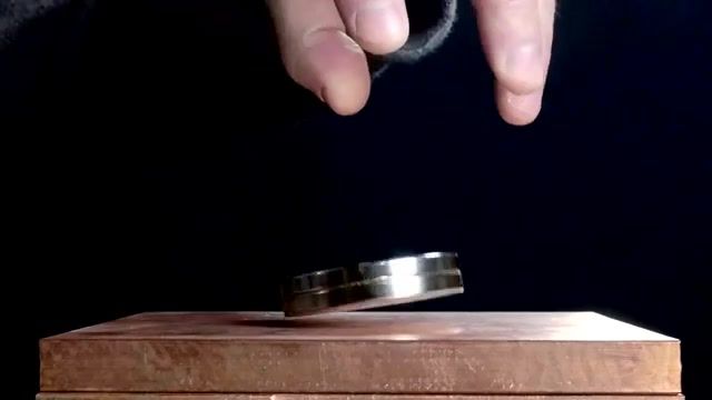 Copper and strong magnet experiment by nighthawkinlight, magnets, copper, magnetic, electricity, induction, faraday, levitation, levitate, float, magnet, damping, nighthawkinlight, valixt, science, science technology.
