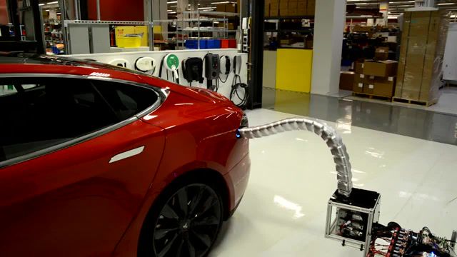 The Abyss, Model S, Charger, Tesla, Prototype, Cars, Electric, Snake, Fantastic, Cosmos, Red Car, Amazing, 22 Age, Robot, Automatic, Science Technology