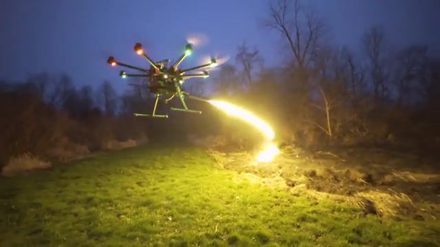 Flamethrower Drone, Throwflame, Flamethrower, Tf19, Drone, Uav, Reaction, Insanely Idiotic, Idiotic Thing, Idiotic Things, Random Reactions, Science Technology