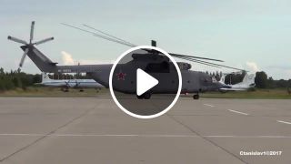 Take off Russian style Mi26 and Mi24