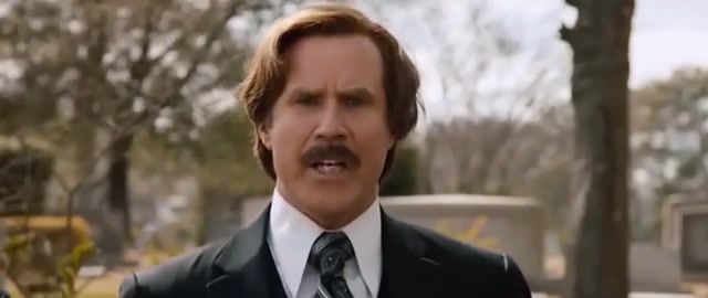 Harry's fake funeral, hybrid, mashup, movie club, comedy club, red clubhead, anchorman 2, harry potter, will ferrell, steve carell, david koechner, cemetery, funeral, funny.